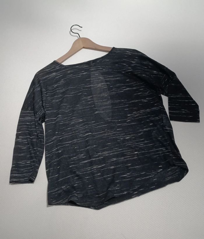 T-shirt noir chiné Only S - photo numéro 4