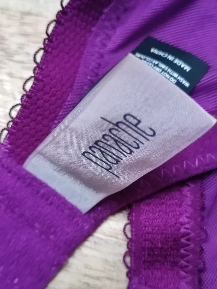 👄 framboise raisin 🍇 soutien gorge satin et dentelle neuf - photo numéro 5