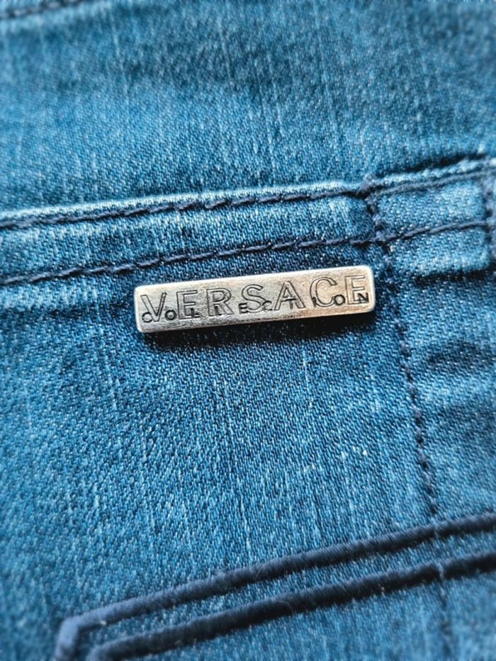 Jean Homme Versace City Vintage Y2K - Taille 38 - Coupe Droite Classique - photo numéro 14