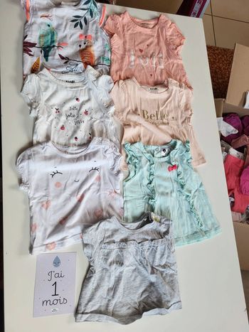 Lot 7 t-shirt manches courtes