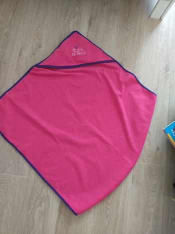 Cape de bain rose microfibre