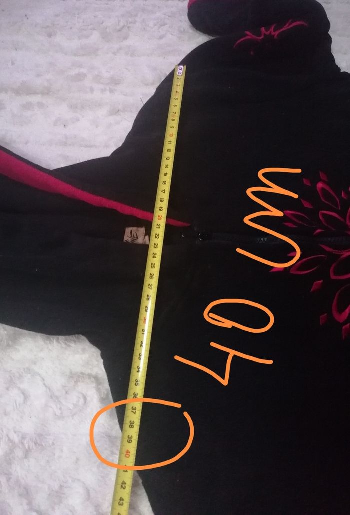 Veste zippée polaire 🖤🩷🖤 à capuche femme M - photo numéro 8