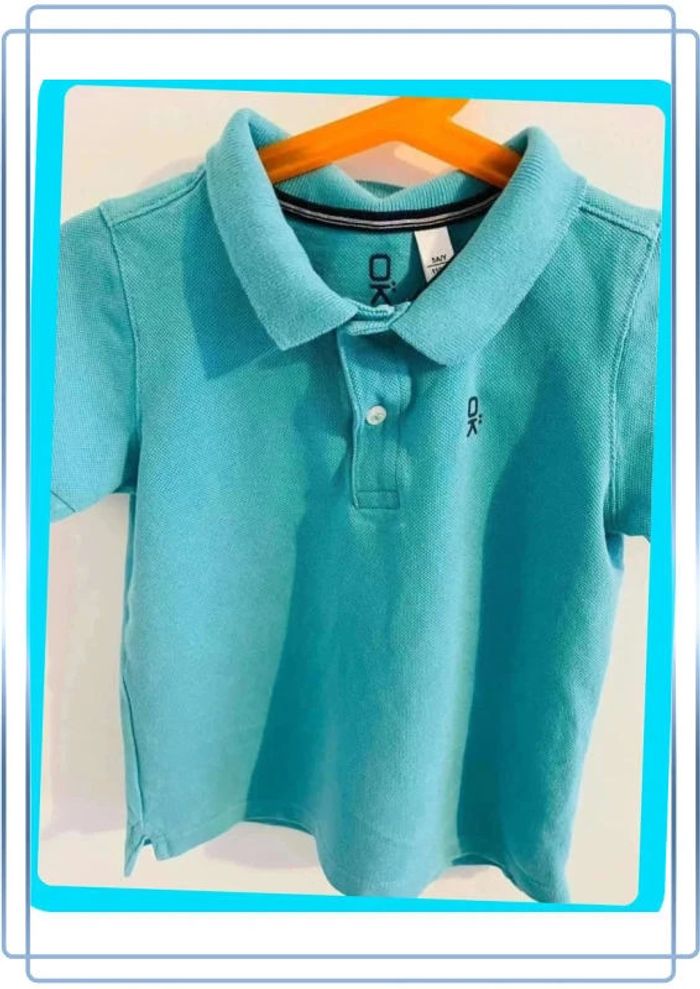 Beau polo turquoise 5 ans okaïdi - photo numéro 2