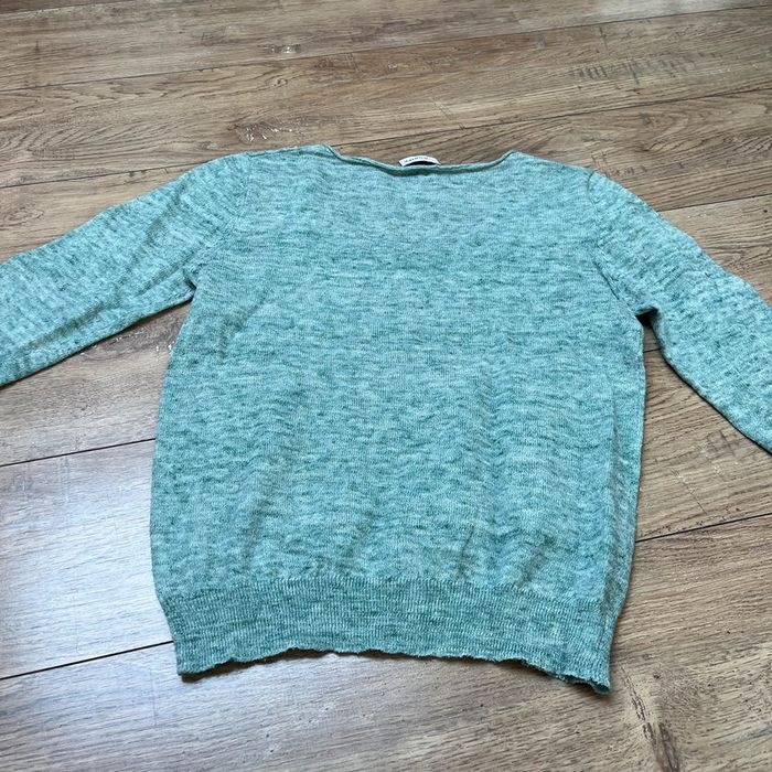 Pull Rodier couleur vert d’eau manches longues en coton taille 36 - photo numéro 5