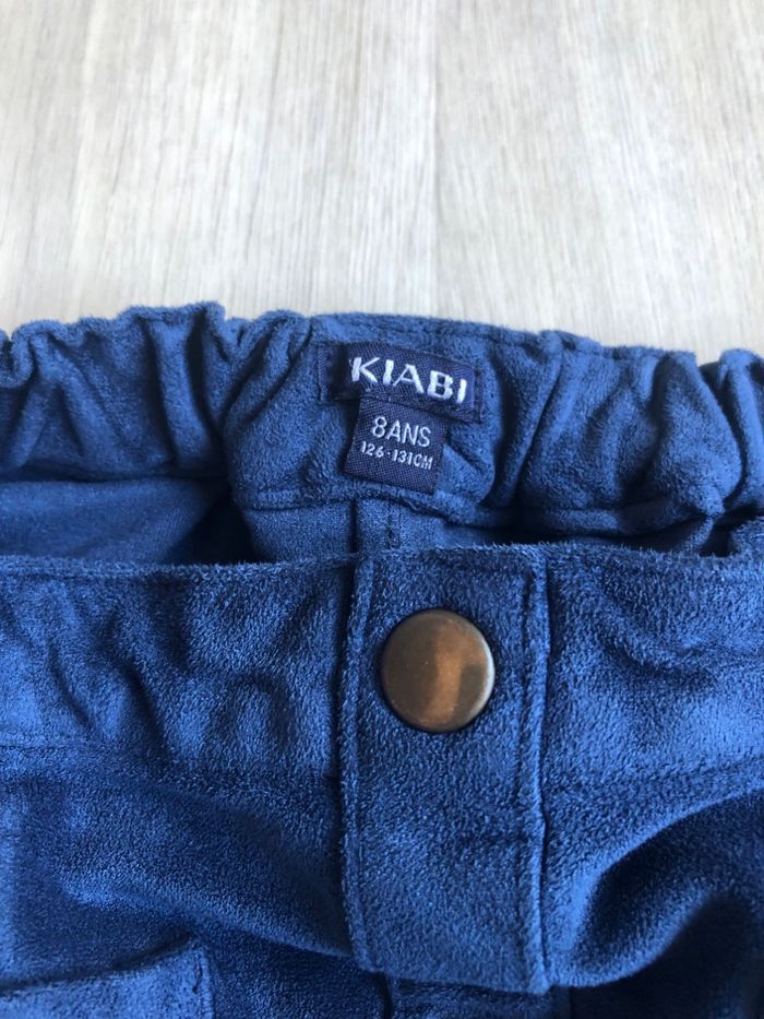 Jupe velours bleu foncé 8 ans kiabi - photo numéro 2