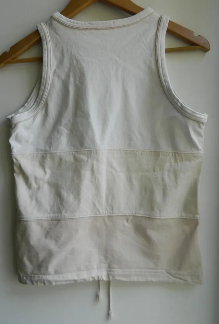 T shirt sans manches T 38 "Poivre blanc" - photo numéro 4