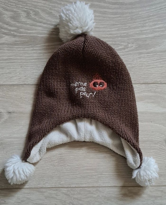 Bonnet chaud polochon même pas peur 18-24 mois
