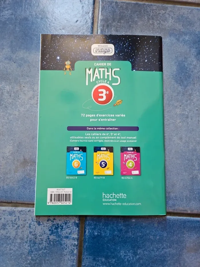 Cahier de maths 3eme mission indigo - photo numéro 2