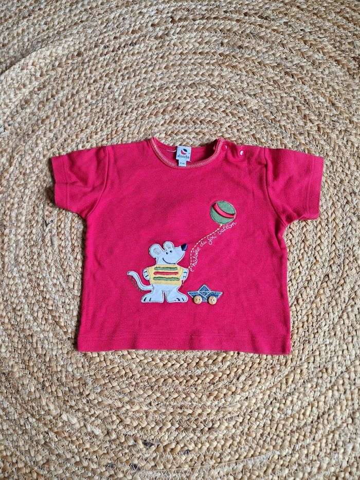 Tee-shirt rouge souris garçon Absorba 1 an - photo numéro 1
