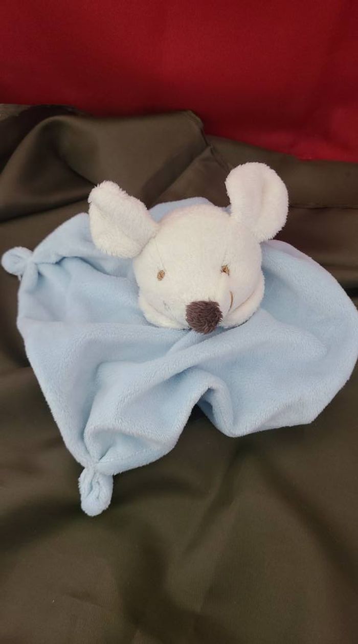 TCF DOUDOU SOURIS BLANCHE BLEU PLAT TOUT COMPTE FAIT - photo numéro 2