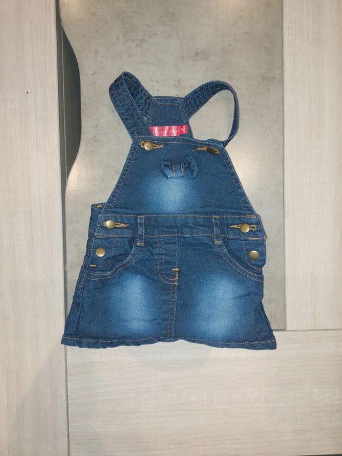 Salopette robe en jean souple / Tissaia / 3mois