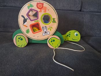 Jeu de forme et a tirer en bois