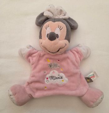 Doudou Minnie marionnette rose - Nuage / mouton - Disney