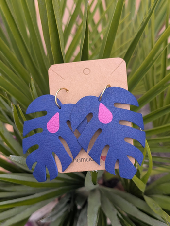 BIG MONSTERA Blue Purple