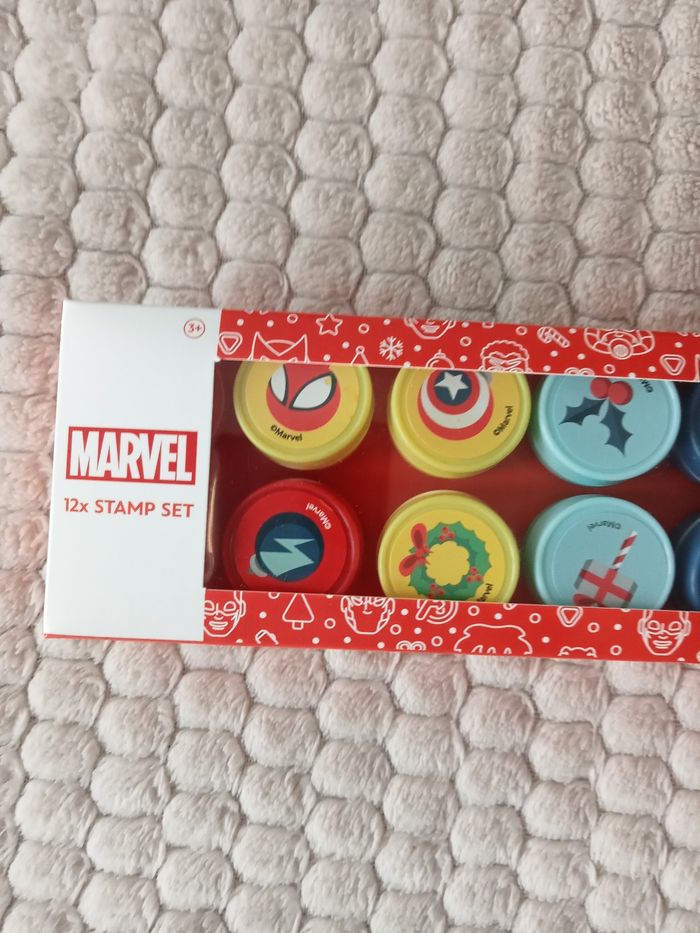 Boite de 12 Tampons Noël spiderman - photo numéro 2