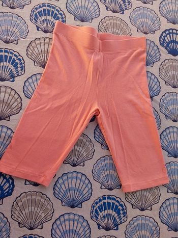 Legging court fille 10 ans corail