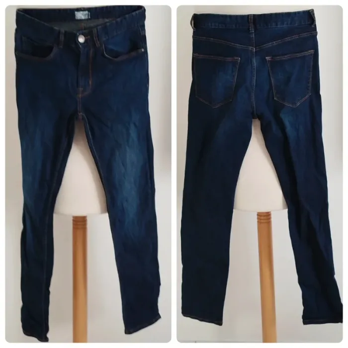 Jean slim bleu brut Kiabi taille S