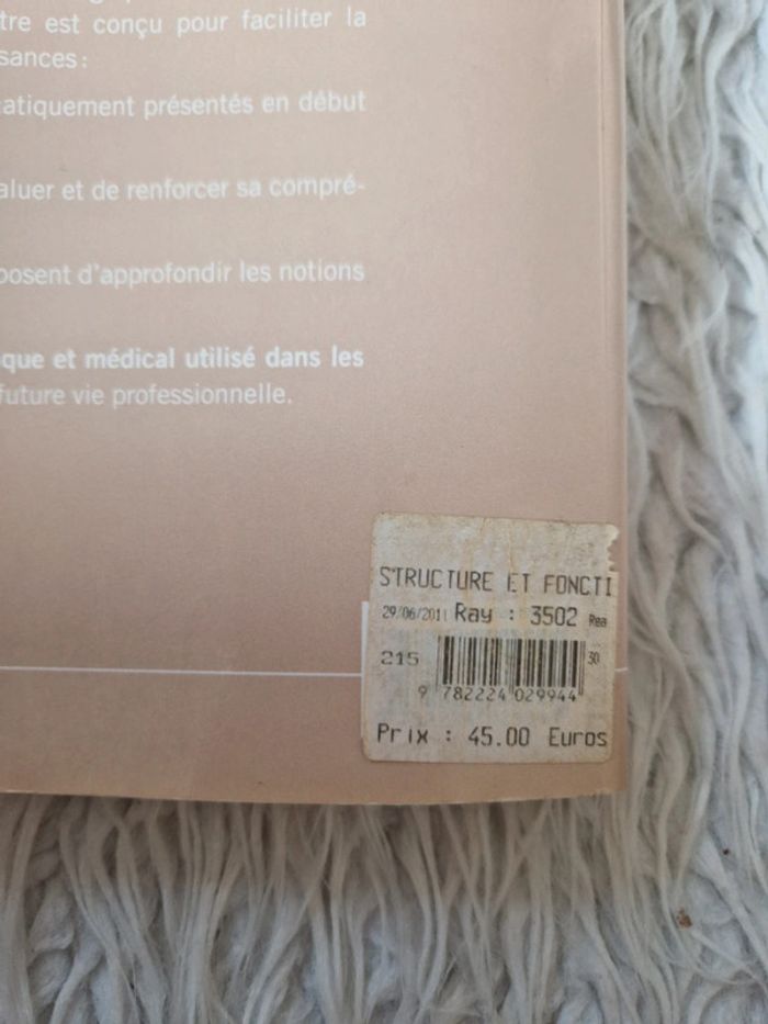 Livre Structure et fonctions du corps humain - photo numéro 4