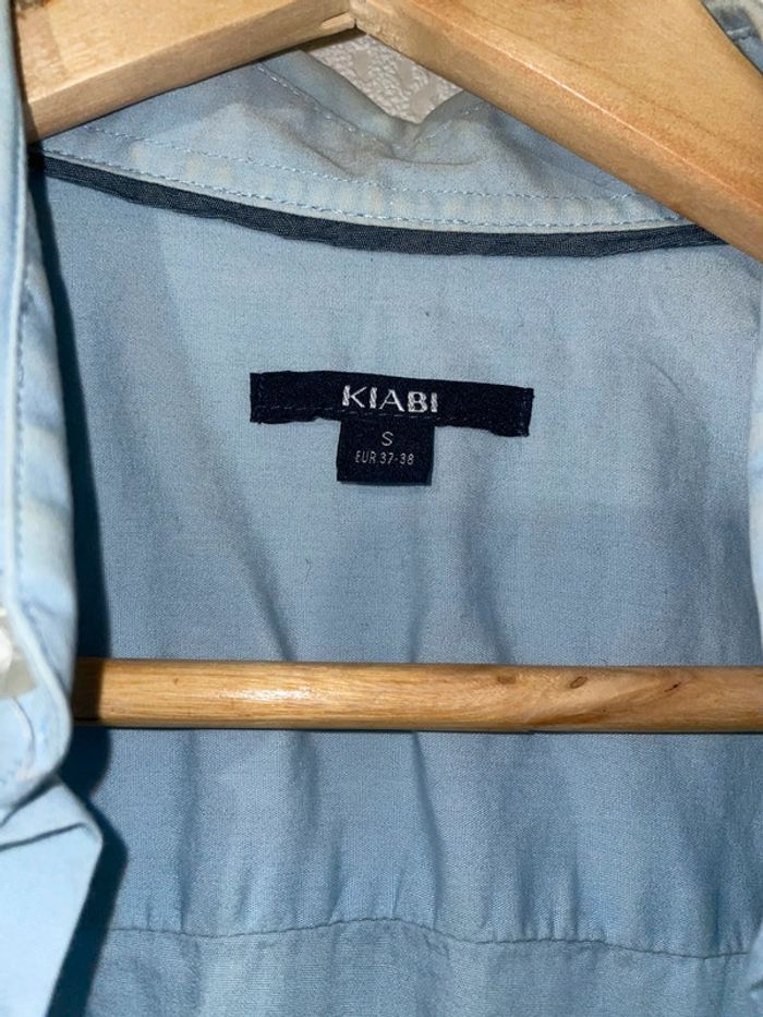Chemise homme bleue Kiabi taille S - photo numéro 2