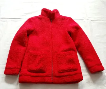 Veste polaire enfant très épaisse rouge Orchestra taille 12ans