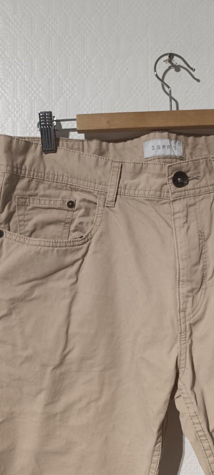 Pantalon beige casual – Esprit – Taille 42 - photo numéro 2