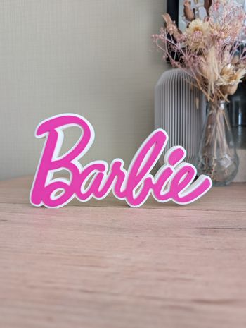 Logo Barbie decoratif 20x10cm Excellent état 
