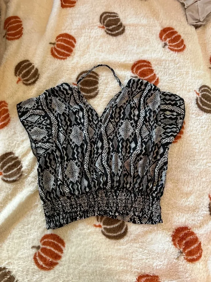 T-shirt crop top - Taille M - photo numéro 3