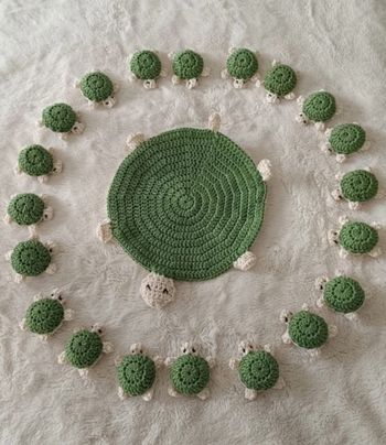 Jeu tortue memory couleurs vert sauge 