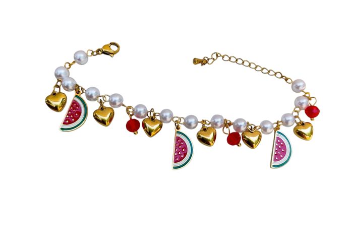 Bracelet pastèque coeur ✅