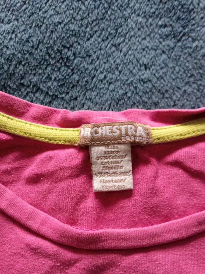 T-shirt rose Orchestra 10 ans - photo numéro 4
