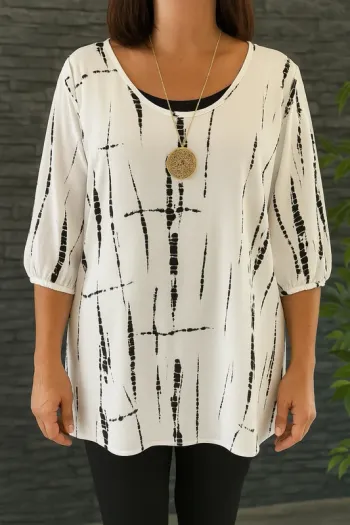 🖤🤍Sublime tunique d’été Blanc du Nil – Taille unique – Excellent état 🖤🤍