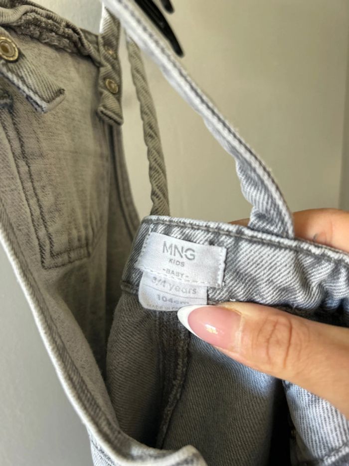 Robe salopette en jean fille Mango - photo numéro 3