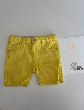 Short jaune Obaïbi 12 mois