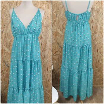 Superbe Robe Longue Bleu Turquoise Taille M