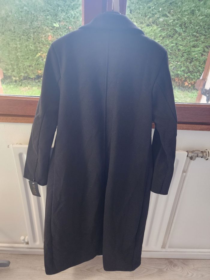 Manteau long noir avec étiquette TU - photo numéro 2