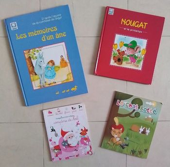 Lot de 4 livres enfants.