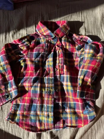 Jolie chemise flanelle 18m