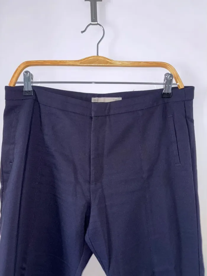 Pantalon à pinces femme Sfera taille 44 bleu marine en très bon état - photo numéro 4