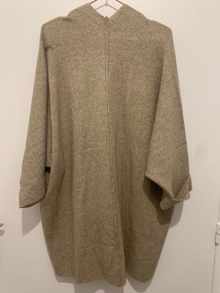 Cardigan oversize taupe - photo numéro 2