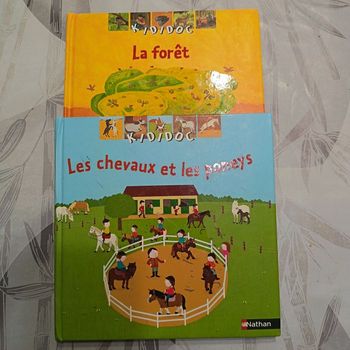 lot de 2 livres Kididoc de Nathan dès 3 ans réf E73 E