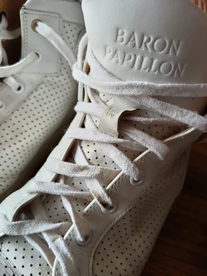Basket cuir montante Baron Papillon pointure 40 - photo numéro 3