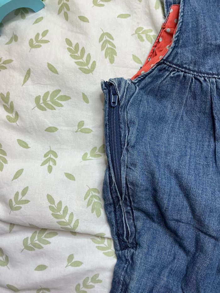 salopette en jean bleu 12/18 mois H&M - photo numéro 8