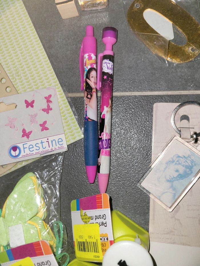 Lot loisirs créatifs ruban scrapbooking lettre carte spencil - photo numéro 20