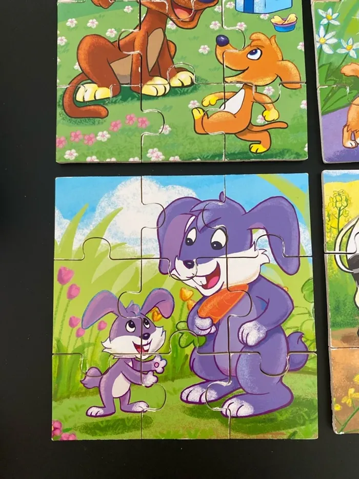 4 puzzles en bois 9 pièces - photo numéro 5