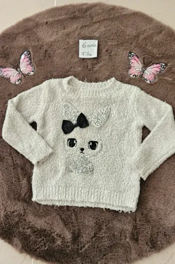 Pull chat 6 ans fille