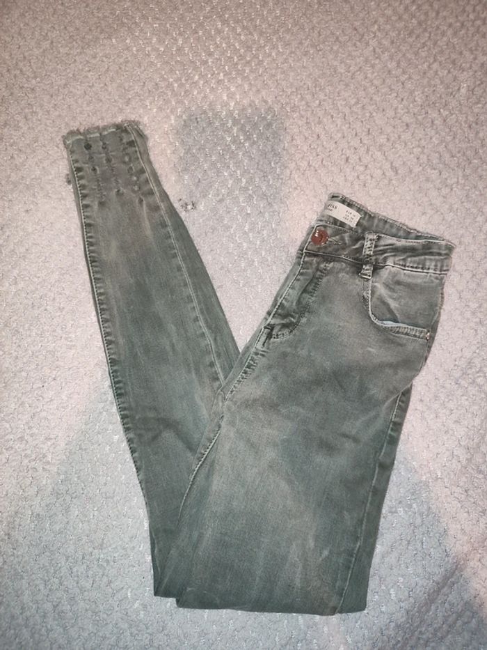 Jean skinny vert kaki clair - photo numéro 2