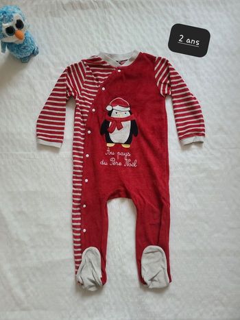Pyjama grenouillère Noël 2 ans