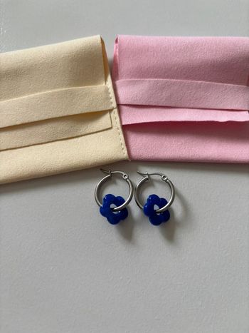 Créole pendentif fleur