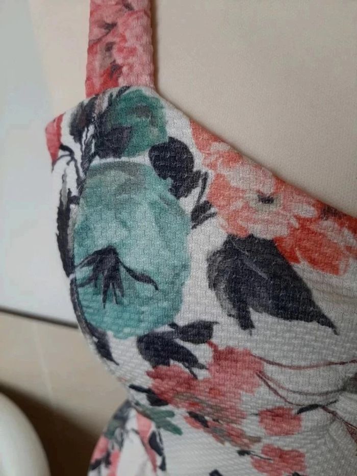 Robe fleurie bustier à bretelles "Mim" Taille 36 - photo numéro 4