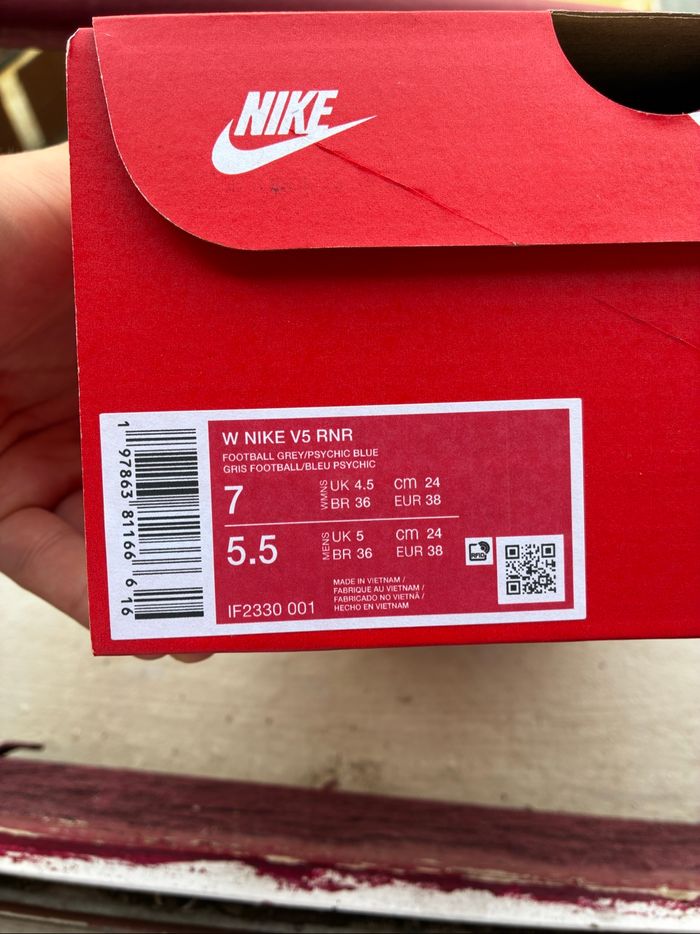 Nike V5 RNR Football Grey/Psychic Blue - photo numéro 9